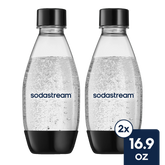 Sodastream Sparkling Water Bottle Twin Pack Black 16.9 oz- final sale